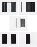 Brice Marden, Five Threes (L. 28), 1976-1977, The complete set of five etchings and aquatint in colors, on Stonehenge paper, with full margins