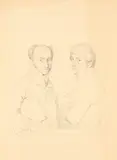 Jean-Auguste-Dominique Ingres, À Mr. A. Leclère, ses élèves et ses amis (To Mr. A. Leclere, His Students and His Friends), by Ms. Louise Girard, 1850, Crayon-manner engraving, on wove paper, with margins