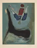 Marino Marini, Marino from Shakespeare II, plate 3 (G. A213), 1975, Drypoint, etching and aquatint in colors, on Arches paper, with full margins