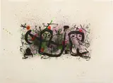 Ma de proverbis (My Proverb): plate I (M. 673, see C. bks 139) by Joan Miró, 1970, Lithograph in colors, on Arches paper, the full sheet, sold Apr 2022