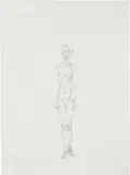 Standing Nude II (L. 36) by Alberto Giacometti, 1961, Lithograph, on Rives BFK paper, with full margins, sold Apr 2022