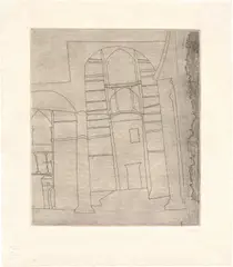 Siena (large version) (L. 22, C. 39) by Ben Nicholson, 1965, Etching and drypoint printed with tone, on Zerkal paper, with full margins, sold Apr 2022