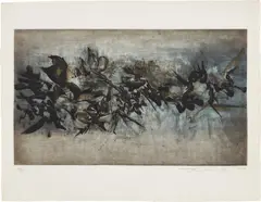 Untitled (Å. 120) by Zao Wou-ki, 1959, Etching and aquatint in colors, on Rives BFK paper, with full margins, sold Apr 2022