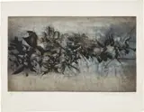 Untitled (Å. 120) by Zao Wou-ki, 1959, Etching and aquatint in colors, on Rives BFK paper, with full margins, sold Apr 2022