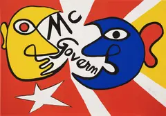 McGovern for McGovernment by Alexander Calder, Color Lithograph, sold Apr 2022