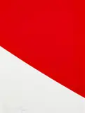 Red Curve (P. 56, G. 1795, A. 278) by Ellsworth Kelly, 1999, Lithograph in red, on Rives BFK paper, the full sheet, sold Apr 2022