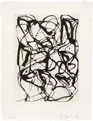 Han Shan Exit 1 by Brice Marden, 1992, Etching and aquatint, on handmade Twinrocker paper, with full margins, sold Apr 2022