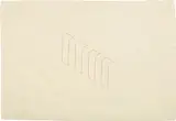 Fred Sandback, Lithograph (J. 108), 1984, Lithograph in brown, on Japanese paper, with full margins