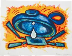 Elizabeth Murray, Charlotte (Poetry Project Print), 1998, Lithograph in colors, on HMP handmade paper, the full sheet