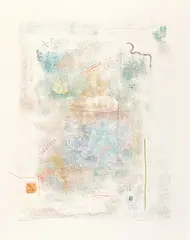 Robert Natkin, [Untitled], 1978, Soft-ground etching in colors, on wove paper, with margins