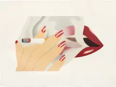 Smoker (S. 1976.18) by Tom Wesselmann, 1976, Lithograph with embossing in colors, on Arches paper, with full margins, sold Apr 2022
