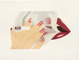 Tom Wesselmann, Smoker (S. 1976.18), 1976, Lithograph with embossing in colors, on Arches paper, with full margins