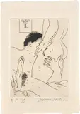 David Hockney, An Erotic Etching (S.A.C. 172), 1975, Etching, on wove paper, with full margins