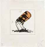 Claes Oldenburg, Butt for Gantt, from Harvy Gantt Portfolio (G. 1451), 1991, Lithograph in colors, on Arches paper, with full margins