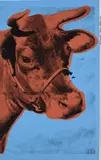 Cow (F. & S. 11A) by Andy Warhol, 1971, Screenprint in colors, on wallpaper, the full sheet (upper and lower sheet edges uneven), sold Apr 2022