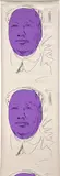 Mao (wallpaper) (F. & S. 125A) by Andy Warhol, 1974, Screenprint in colors, on wallpaper, the sheet trimmed at the upper and lower sheet edges (as is common with this editio, sold Apr 2022