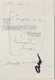 Andy Warhol, From A to B and Back Again, the Philosophy of Andy Warhol book with drawing, 1975, Hard cover book with original dust jacket cover, with hand drawing of a Tomato Soup can in black marker on the title page