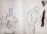 Sigmar Polke, Untitled (Blumentopf) (Flowerpot) (B. & O. 68), 1985, Offset lithograph in colors, on Schoeller-Turm board, the full sheet