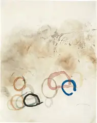 11 Stones by John Cage, 1989, Aquatint in colors, on smoked J. Whatman paper, the full sheet, sold Apr 2022