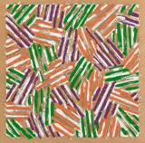 Jasper Johns, Untitled (U.L.A.E. 13), 1977, Screenprint in colors, on Patapar printing parchment, with full margins, folded (as issued and smaller lower margin)