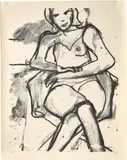 Richard Diebenkorn, Seated Woman, 1965, Lithograph, on Rives BFK paper, with full margins
