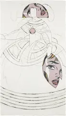 Las Meninas by Manolo Valdés, 2000, Etching in colors with collage, on Eskulan handmade paper, the full sheet, sold Apr 2022