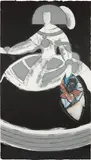 Manolo Valdés, Las Meninas, 2000, Etching in colors with collage, on Eskulan handmade paper, the full sheet