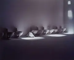 Toilets by James Casebere, 1995, Dye destruction print, flush-mounted, offered Apr 2022
