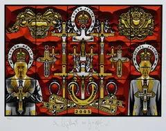 South Africa by Gilbert&George, 2007, Giclée print in colors, on Epson gloss paper, with full margins, sold Apr 2022