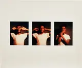 Carrie Mae Weems, Untitled (See No Evil, Hear No Evil, Speak No Evil), 1995, Three chromogenic prints, on one sheet of Kodak Professional photo paper, with full margins