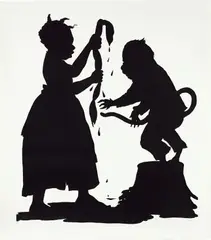 Kara Walker, I'll be a Monkey's Uncle, 1996, Lithograph, on Somerset Satin paper, with full margins