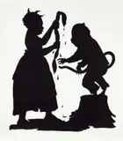 Kara Walker, I'll be a Monkey's Uncle, 1996, Lithograph, on Somerset Satin paper, with full margins