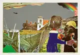 Romare Bearden, Tidings, 1972, Screenprint in colors, on wove paper, with full margins