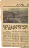 Vik Muniz, People Who Always Know Where They Are Tend To Live Longer, from Personal Articles, 2000, Offset lithograph, on newspaper, the full sheet