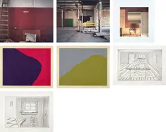 Notes on a Room by Various Artists including Louise Lawler, Sol LeWitt, and Richard Artschwager, 1998, The complete set of two etchings, two woodcuts and three offset lithographs in colors, on various wove papers, with full, sold Apr 2022