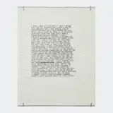 Zoe Leonard, I want a president, 1992/2018, Ink on onion skin paper