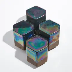 Black Quasi Bricks by Ólafur Elíasson, 2003, Clay and glazing, sold Apr 2022