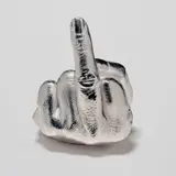 Ai Weiwei, Artist's Hand, 2017, Cast urethane resin multiple with electroplated rhodium, lacking the original cardboard presentation box