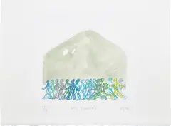 Do Ho Suh, My Country, 2004, Lithograph in colors with hand-coloring, on wove paper, with full margins
