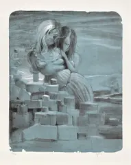 Forces by Lisa Yuskavage, 2007, Lithograph in colors, on Rives BFK paper, with full margins, sold Apr 2022