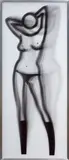 Sara dancing topless (C. 126) by Julian Opie, 2008, Lenticular acrylic panel comprised of an inkjet print, printed directly onto 20 lpi lenticular animating lenses, back mo, sold Apr 2022