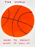 David Shrigley, The World, 2020, Screenprint in colors with varnish overlay, on Somerset Satin paper, the full sheet