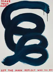 Make Your Mark by David Shrigley, 2020, Screenprint in colors with varnish overlay, on Somerset Satin paper, the full sheet, sold Apr 2022