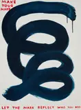 David Shrigley, Make Your Mark, 2020, Screenprint in colors with varnish overlay, on Somerset Satin paper, the full sheet