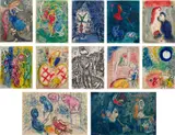 Le Cirque (The Circus) (M. 490-527, C. bks 68) by Marc Chagall, 1967, The complete set of 38 lithographs (23 in colors), on Arches paper, the full sheets, some folded and loose (as issued), , sold Oct 2022