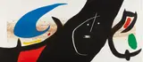 Joan Miró, Maja Negra (The Black Maja) (D. 577), 1973, Etching, aquatint and carborundum with hand-coloring, on Arches paper, the full sheet