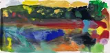 Untitled by Friedel Dzubas, 1987, Monumental monotype in acrylic, on handmade wove paper, the full sheet, sold Oct 2022
