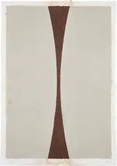 Colored Paper Image XI (Gray Curves with Brown), from Colored Paper Images (T. 307, A. 151) by Ellsworth Kelly, 1976, Colored and pressed paper pulp, with full margins, sold Oct 2022