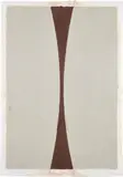 Colored Paper Image XI (Gray Curves with Brown), from Colored Paper Images (T. 307, A. 151) by Ellsworth Kelly, 1976, Colored and pressed paper pulp, with full margins, sold Oct 2022