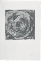 Target, from For Meyer Schapiro (U.L.A.E. 126) by Jasper Johns, 1973, Screenprint, on Ohiro Mimitsuki paper, with full margins, sold Oct 2022